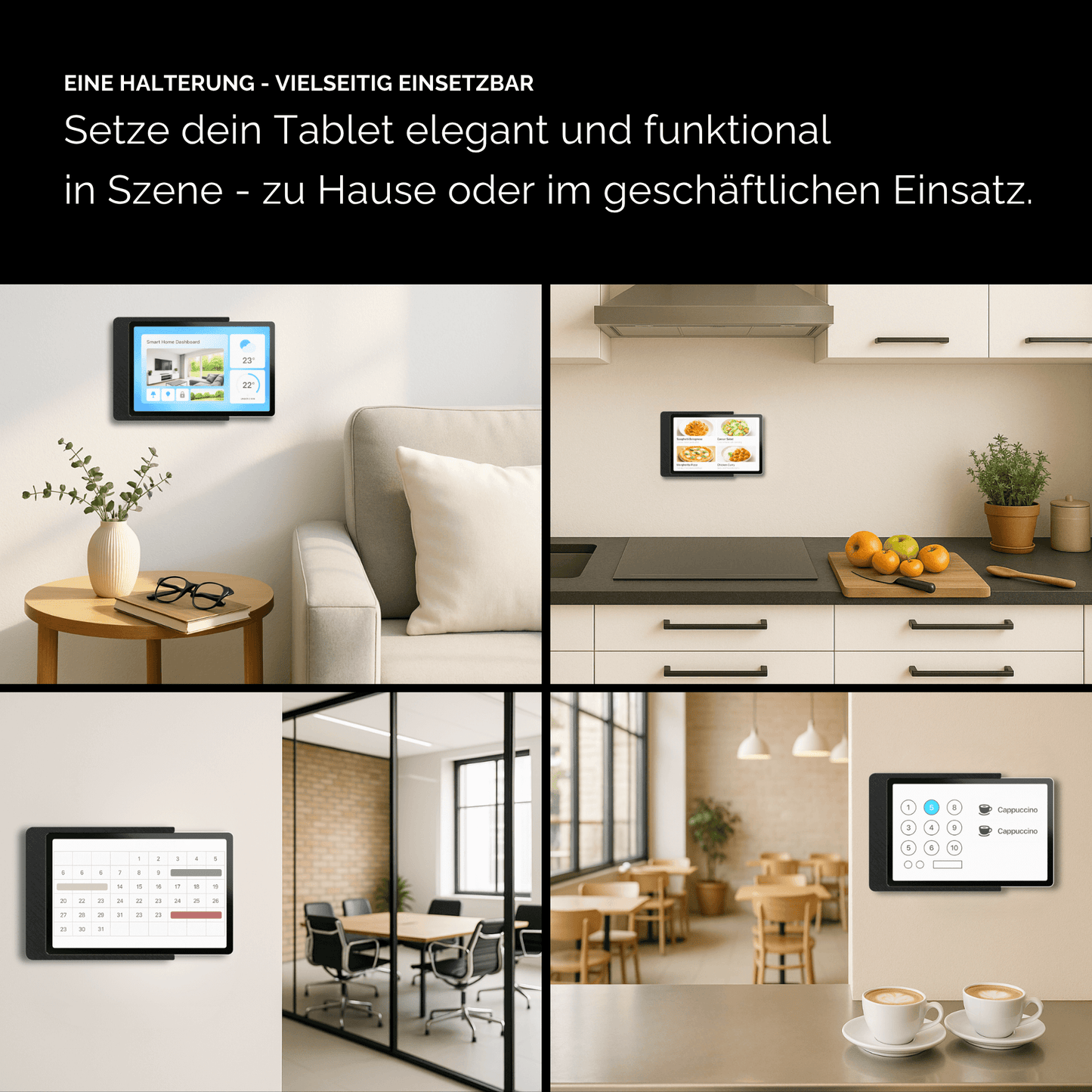 Tablet Wandhalterung für Apple iPad mini Tablets Slide-In Halterung