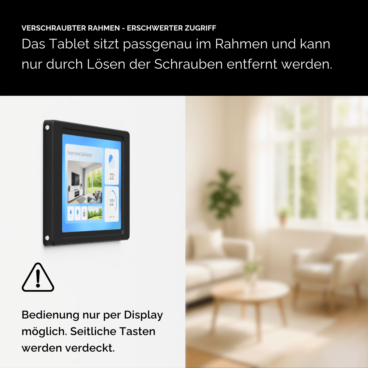 Tablet Wandhalterung für Apple iPad Tablets