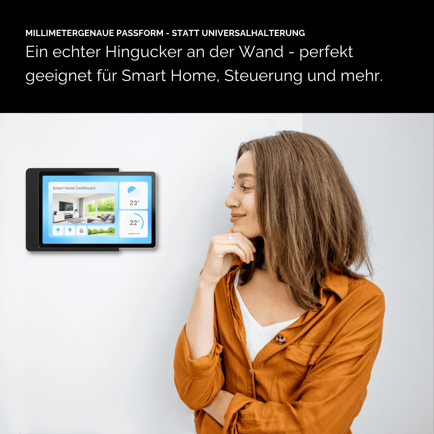 Tablet Wandhalterung für Apple iPad mini Tablets Slide-In Halterung