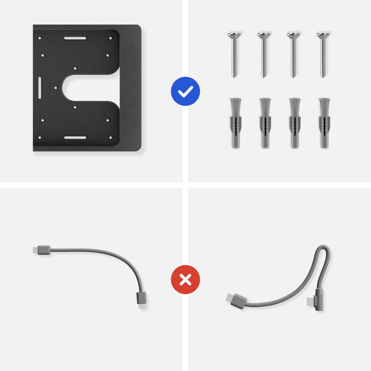 Tablet Wandhalterung für Xiaomi Redmi Pad Tablets Slide-In, Produktbild 8, Schwarz