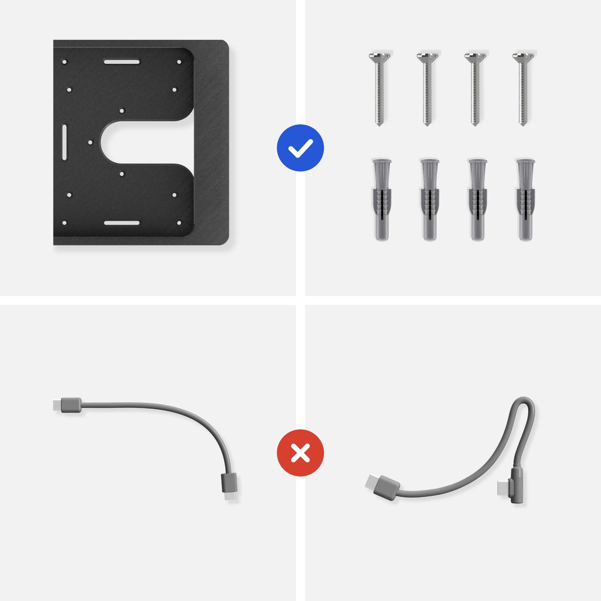 Tablet Wandhalterung für Xiaomi Redmi Pad Tablets Slide-In, Produktbild 8, Schwarz