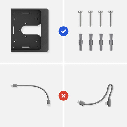 Tablet Wandhalterung für Xiaomi Redmi Pad Tablets Slide-In, Produktbild 8, Schwarz