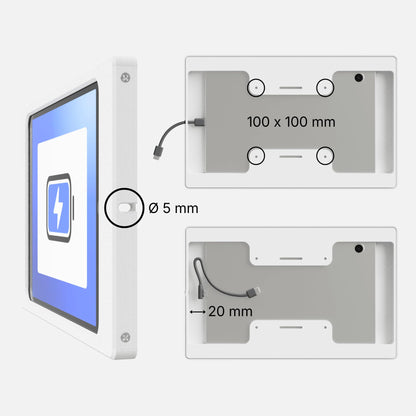 Tablet Wandhalterung für Honor Pad Tablets, Produktbild 5, Weiß