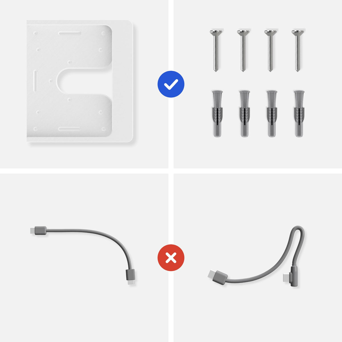 Tablet Wandhalterung für Honor Pad Tablets Slide-In, Produktbild 8, Weiß