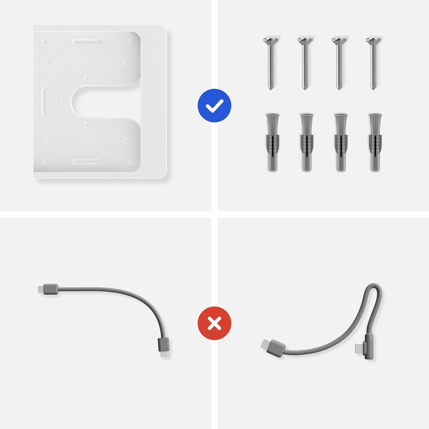 Tablet Wandhalterung für Xiaomi Redmi Pad Tablets Slide-In, Produktbild 8, Weiß