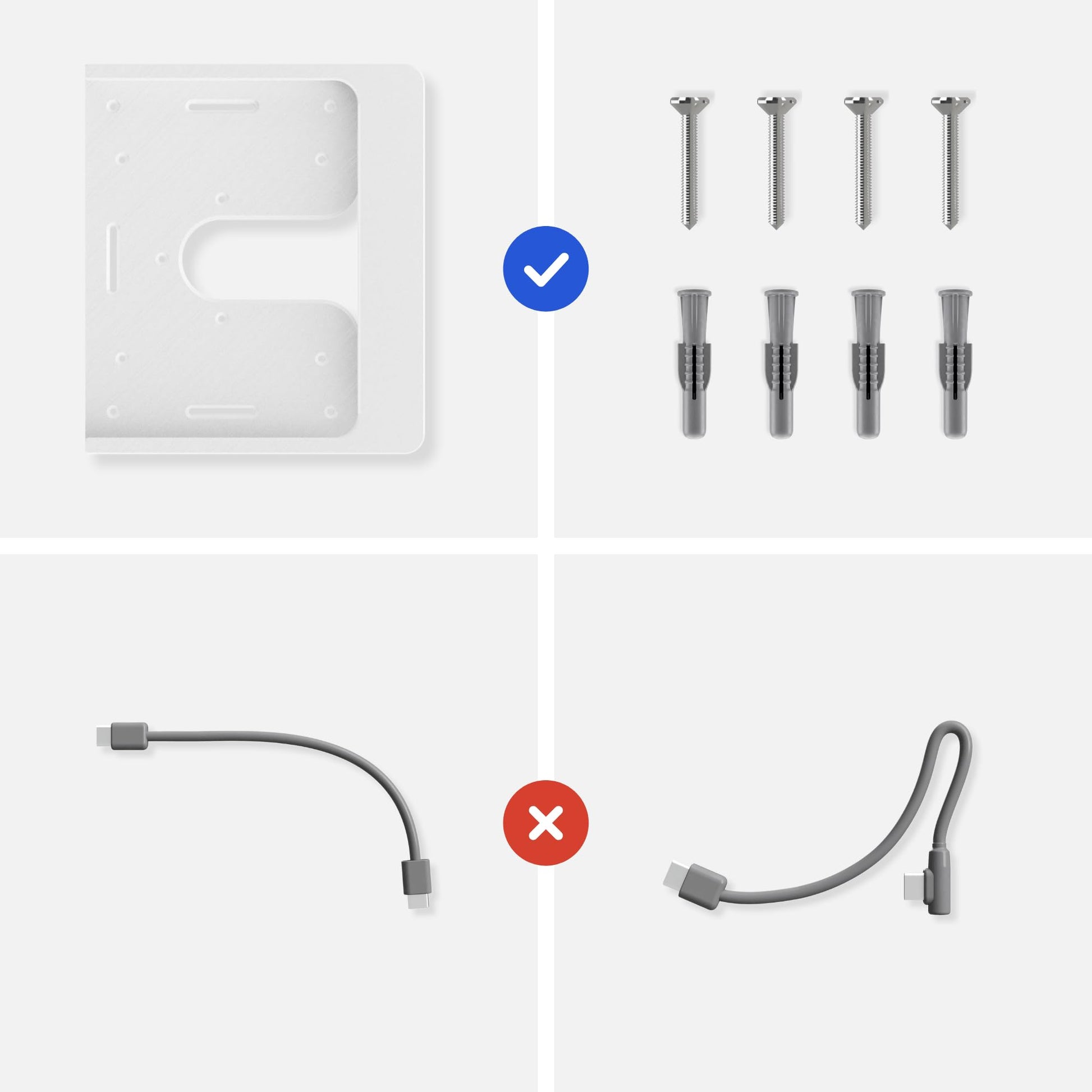 Tablet Wandhalterung für Xiaomi Redmi Pad Tablets Slide-In, Produktbild 8, Weiß