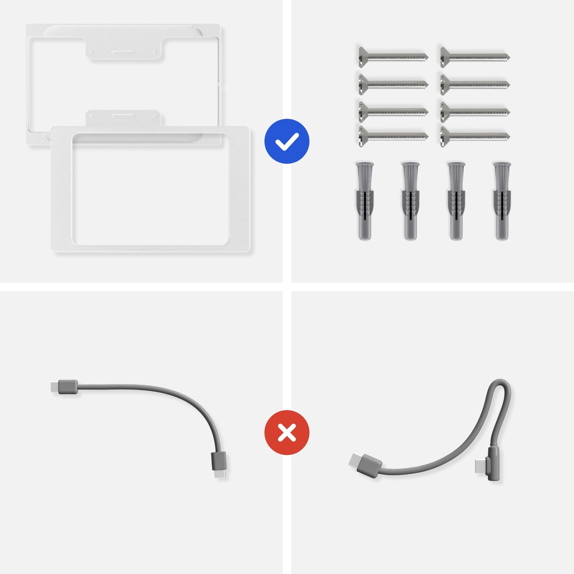 Tablet Wandhalterung für Honor Pad Tablets, Produktbild 8, Weiß