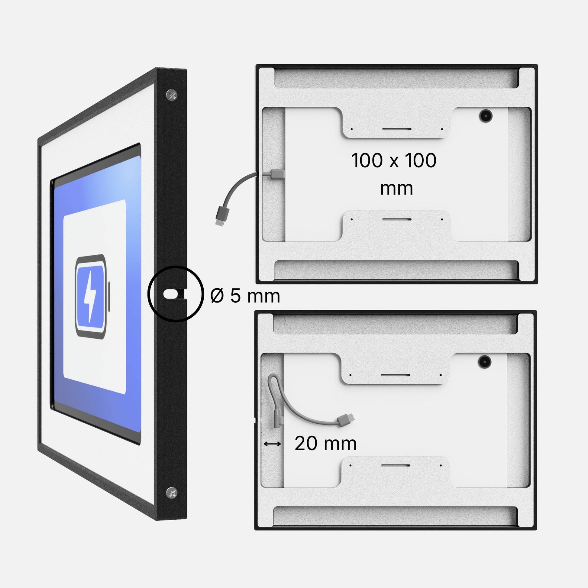 Tablet Wandhalterung für Apple iPad mini Tablets Bilderrahmen, Produktbild 6