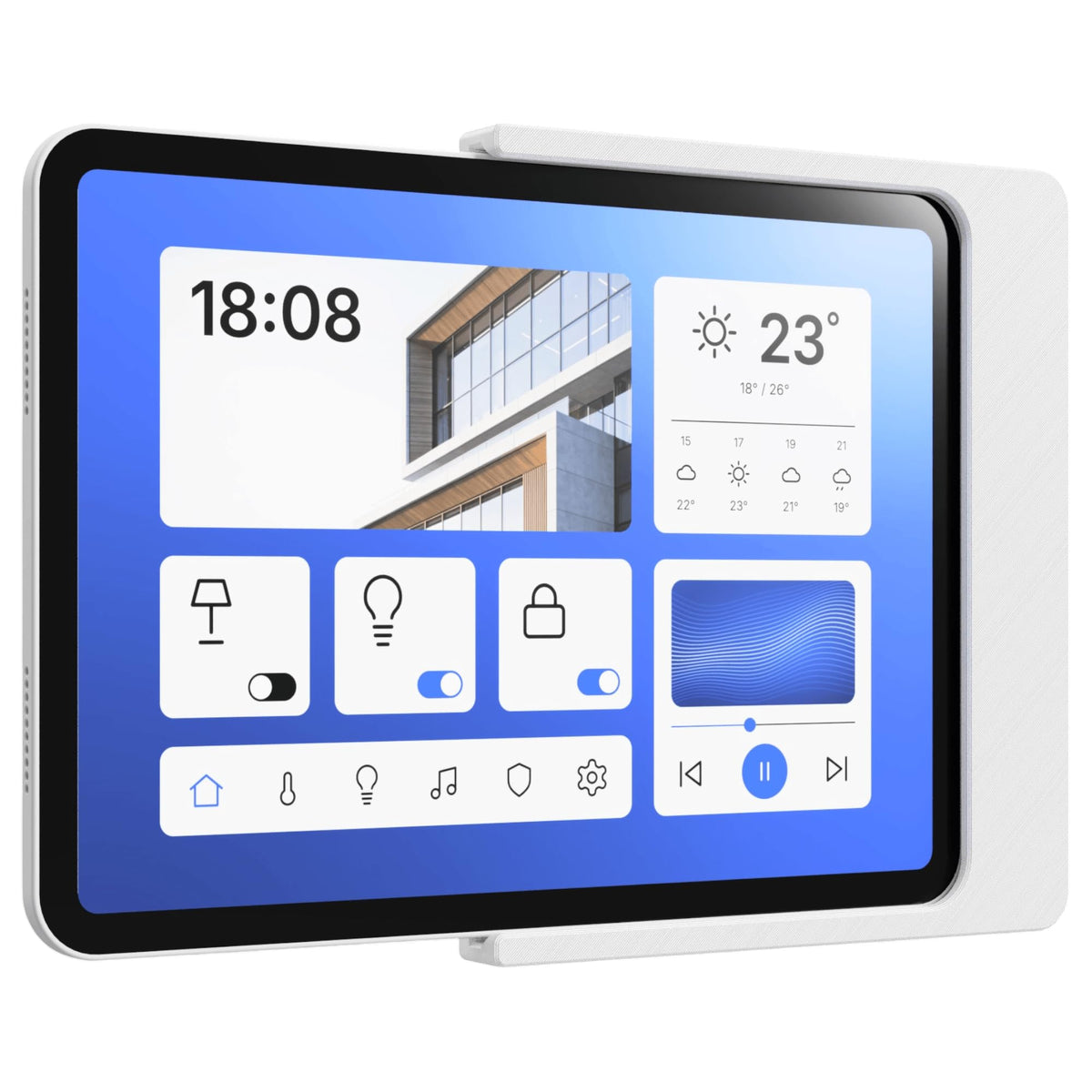 Tablet Wandhalterung für Honor Pad Tablets Slide-In, Produktbild 1, Weiß