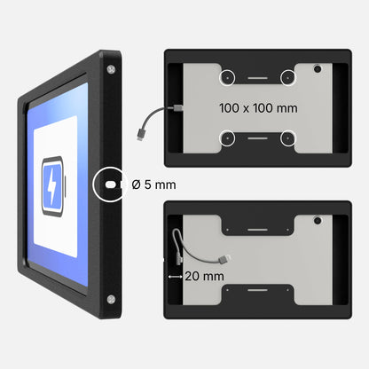 Tablet Wandhalterung für Lenovo Tab Tablets, Produktbild 5, Schwarz
