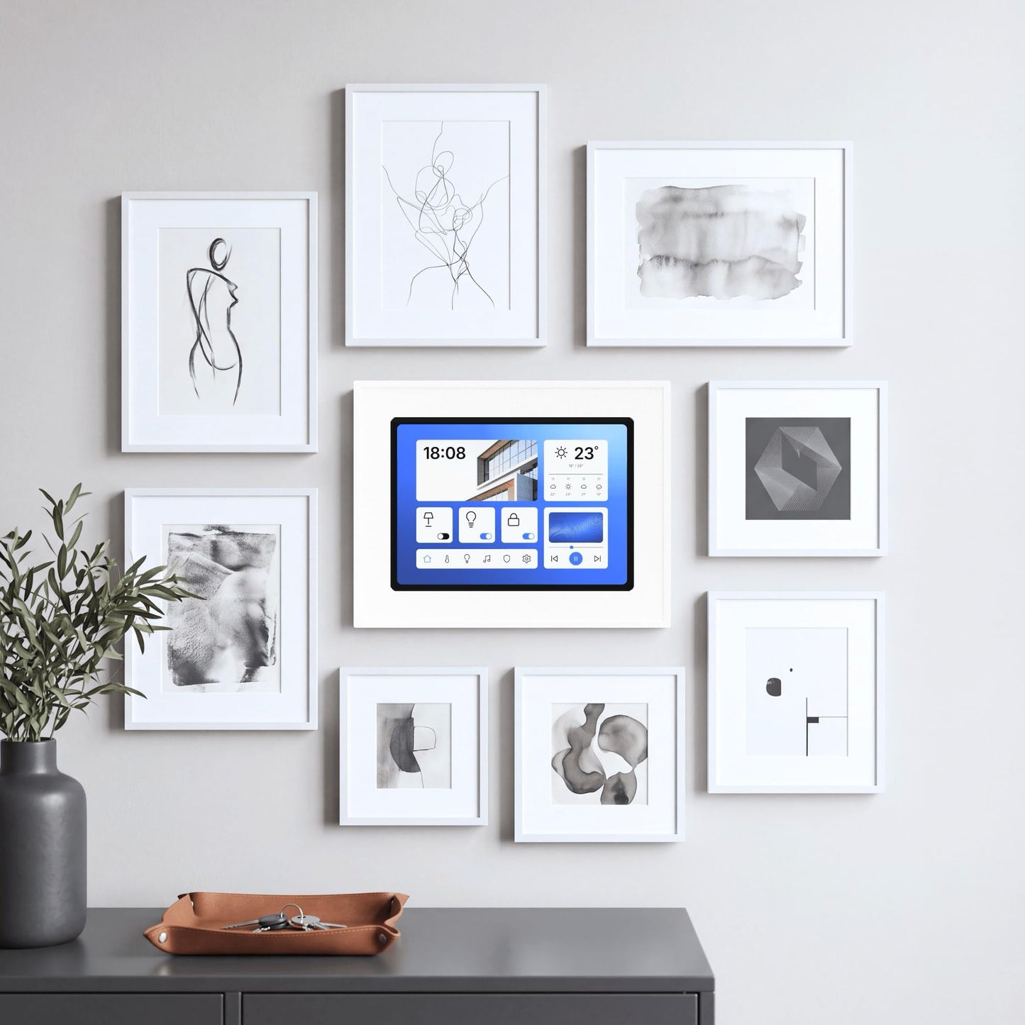 Tablet Wandhalterung für Samsung Galaxy Tab Tablets Bilderrahmen, Produktbild 10