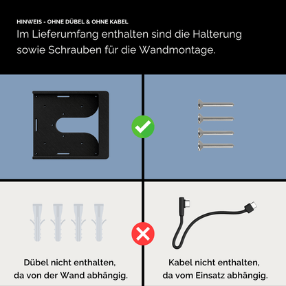 Tablet Wandhalterung für Apple iPad mini Tablets Slide-In Halterung