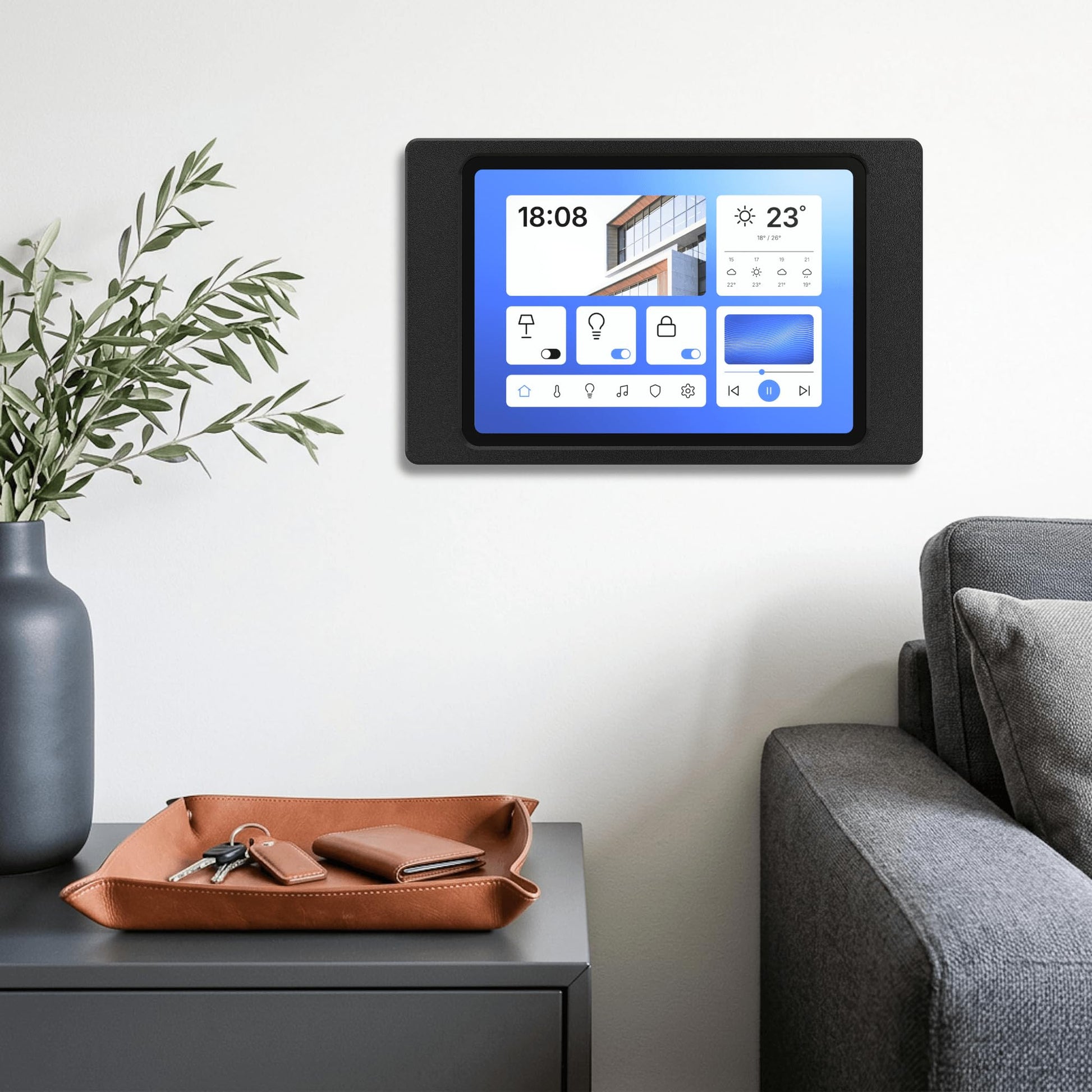 Tablet Wandhalterung für Honor Pad Tablets, Produktbild 2, Schwarz