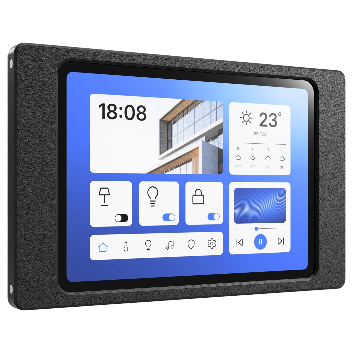 Tablet Wandhalterung für Samsung Galaxy Tab Tablets, Produktbild 1, Schwarz